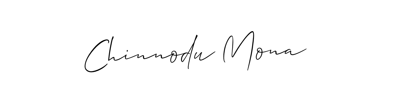 How to Draw Chinnodu Mona signature style? Allison_Script is a latest design signature styles for name Chinnodu Mona. Chinnodu Mona signature style 2 images and pictures png