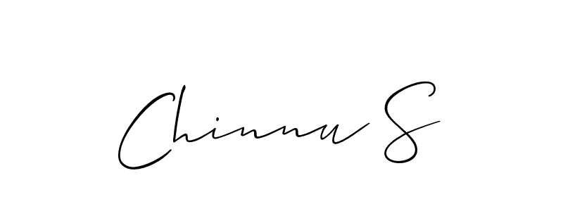 Also we have Chinnu S name is the best signature style. Create professional handwritten signature collection using Allison_Script autograph style. Chinnu S signature style 2 images and pictures png