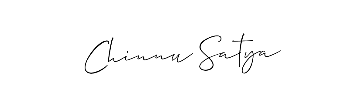 This is the best signature style for the Chinnu Satya name. Also you like these signature font (Allison_Script). Mix name signature. Chinnu Satya signature style 2 images and pictures png