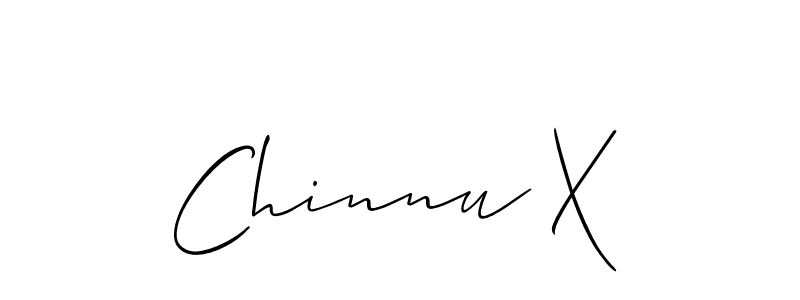 if you are searching for the best signature style for your name Chinnu X. so please give up your signature search. here we have designed multiple signature styles  using Allison_Script. Chinnu X signature style 2 images and pictures png