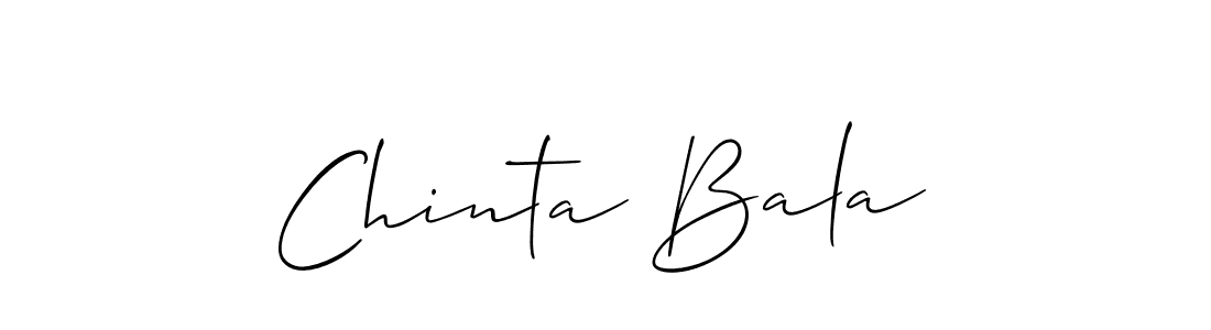 Create a beautiful signature design for name Chinta Bala. With this signature (Allison_Script) fonts, you can make a handwritten signature for free. Chinta Bala signature style 2 images and pictures png