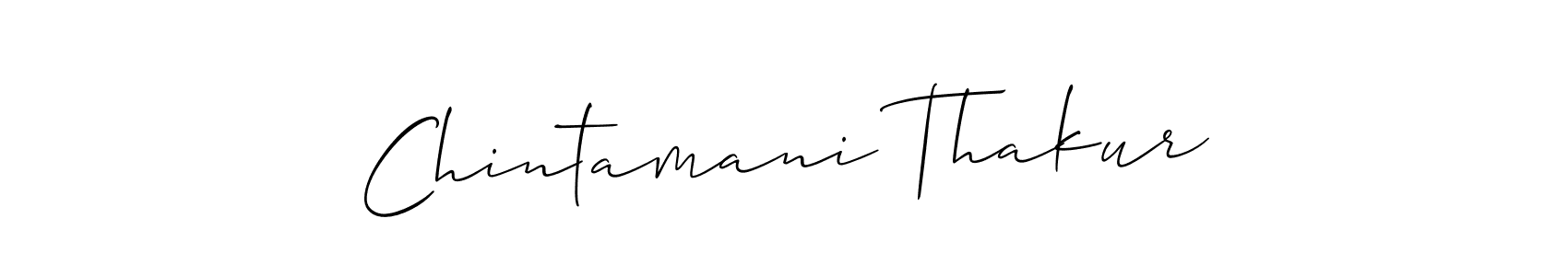 How to make Chintamani Thakur name signature. Use Allison_Script style for creating short signs online. This is the latest handwritten sign. Chintamani Thakur signature style 2 images and pictures png