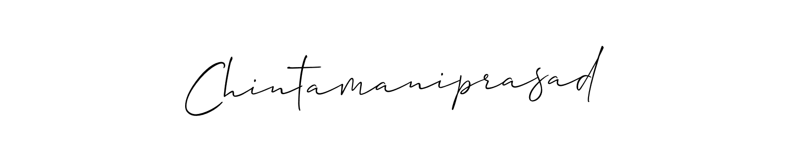 Use a signature maker to create a handwritten signature online. With this signature software, you can design (Allison_Script) your own signature for name Chintamaniprasad. Chintamaniprasad signature style 2 images and pictures png