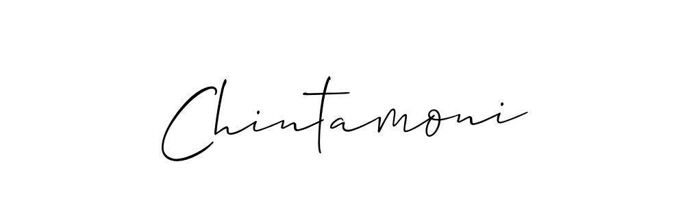 You should practise on your own different ways (Allison_Script) to write your name (Chintamoni) in signature. don't let someone else do it for you. Chintamoni signature style 2 images and pictures png