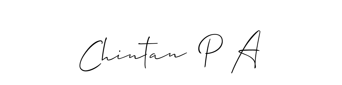 Best and Professional Signature Style for Chintan  P A. Allison_Script Best Signature Style Collection. Chintan  P A signature style 2 images and pictures png