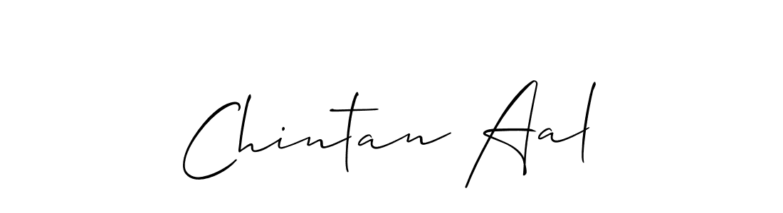 How to make Chintan Aal signature? Allison_Script is a professional autograph style. Create handwritten signature for Chintan Aal name. Chintan Aal signature style 2 images and pictures png