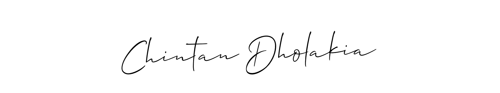 Use a signature maker to create a handwritten signature online. With this signature software, you can design (Allison_Script) your own signature for name Chintan Dholakia. Chintan Dholakia signature style 2 images and pictures png