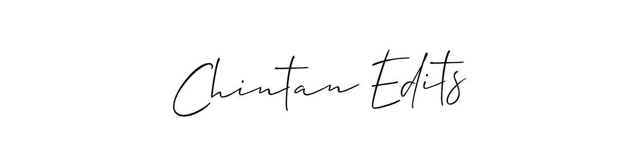 Allison_Script is a professional signature style that is perfect for those who want to add a touch of class to their signature. It is also a great choice for those who want to make their signature more unique. Get Chintan Edits name to fancy signature for free. Chintan Edits signature style 2 images and pictures png