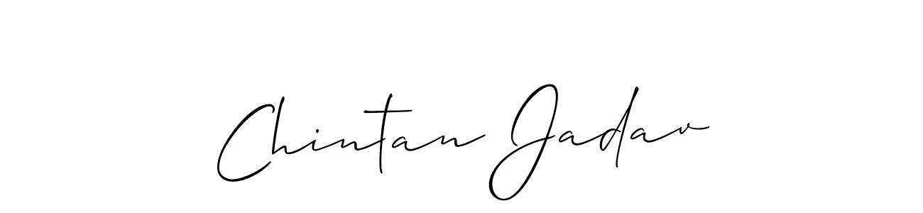 Make a short Chintan Jadav signature style. Manage your documents anywhere anytime using Allison_Script. Create and add eSignatures, submit forms, share and send files easily. Chintan Jadav signature style 2 images and pictures png