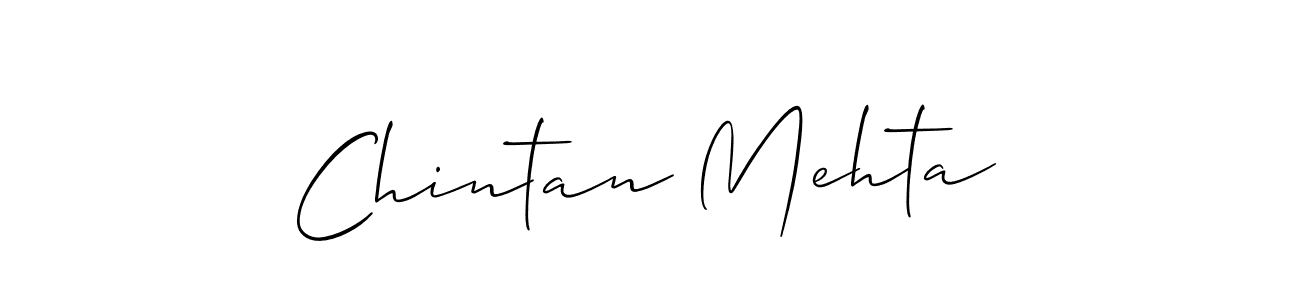 Use a signature maker to create a handwritten signature online. With this signature software, you can design (Allison_Script) your own signature for name Chintan Mehta. Chintan Mehta signature style 2 images and pictures png