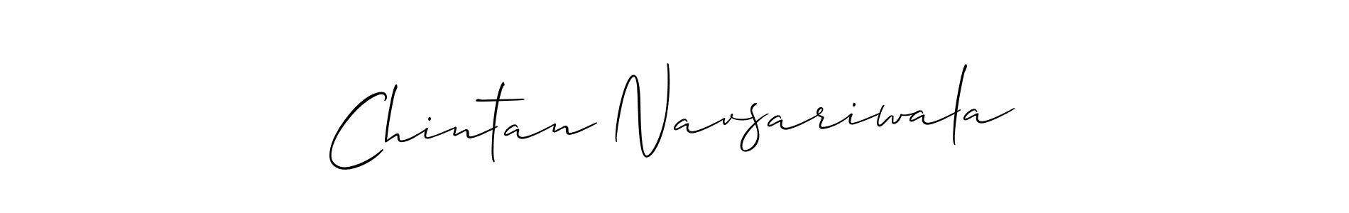 Make a beautiful signature design for name Chintan Navsariwala. With this signature (Allison_Script) style, you can create a handwritten signature for free. Chintan Navsariwala signature style 2 images and pictures png