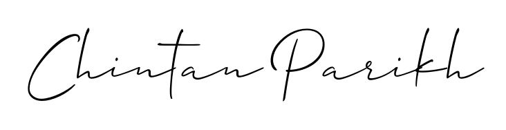 The Allison_Script handwriting style adds charm and authenticity to name Chintan Parikh. A wonderful choice for personal thank-you notes. Chintan Parikh signature style 2 images and pictures png