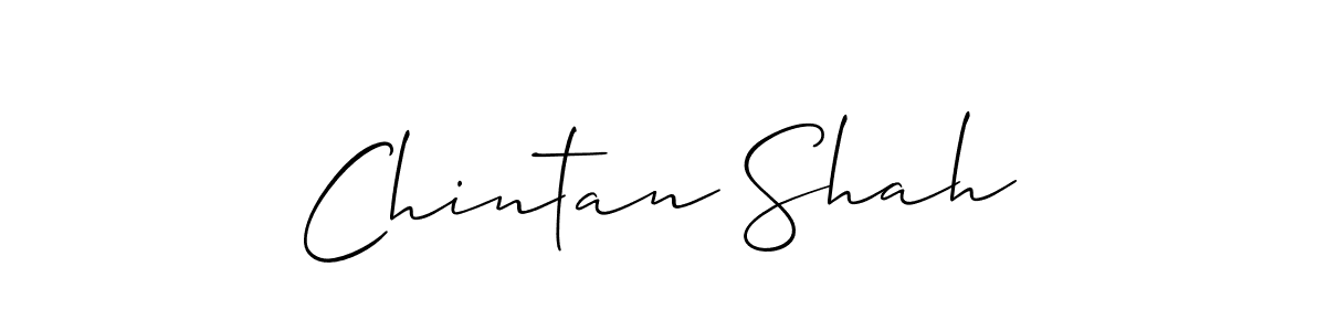 Make a beautiful signature design for name Chintan Shah. With this signature (Allison_Script) style, you can create a handwritten signature for free. Chintan Shah signature style 2 images and pictures png