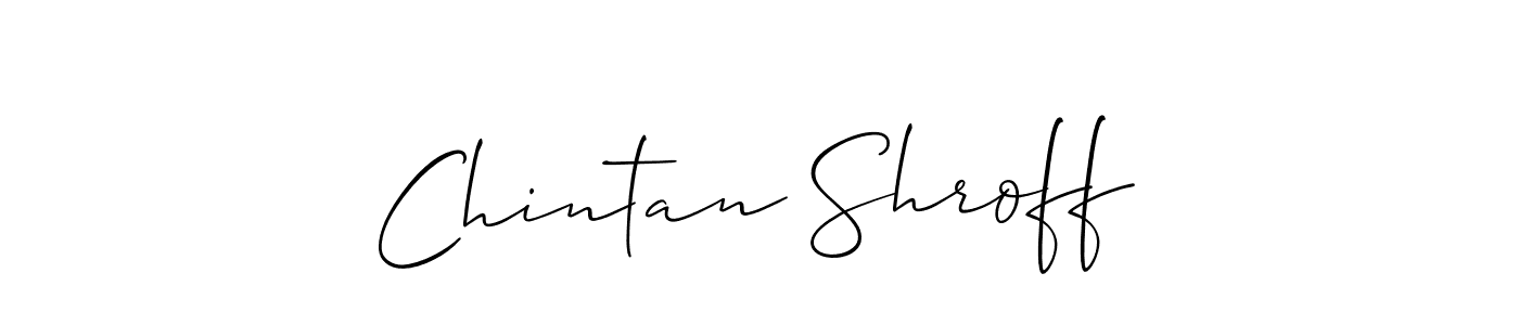 Also You can easily find your signature by using the search form. We will create Chintan Shroff name handwritten signature images for you free of cost using Allison_Script sign style. Chintan Shroff signature style 2 images and pictures png