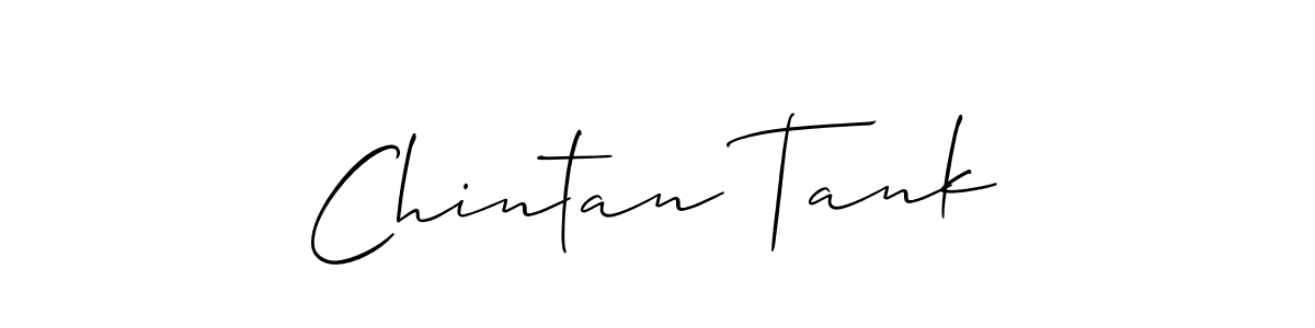 How to make Chintan Tank signature? Allison_Script is a professional autograph style. Create handwritten signature for Chintan Tank name. Chintan Tank signature style 2 images and pictures png