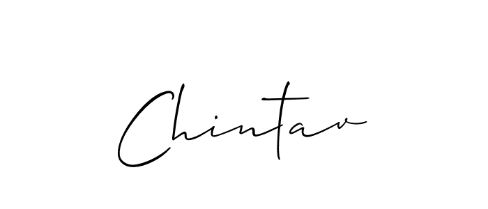 Make a beautiful signature design for name Chintav. With this signature (Allison_Script) style, you can create a handwritten signature for free. Chintav signature style 2 images and pictures png