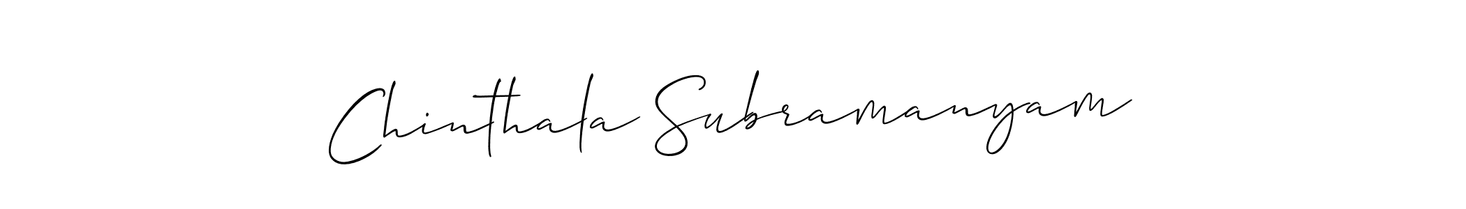 if you are searching for the best signature style for your name Chinthala Subramanyam. so please give up your signature search. here we have designed multiple signature styles  using Allison_Script. Chinthala Subramanyam signature style 2 images and pictures png