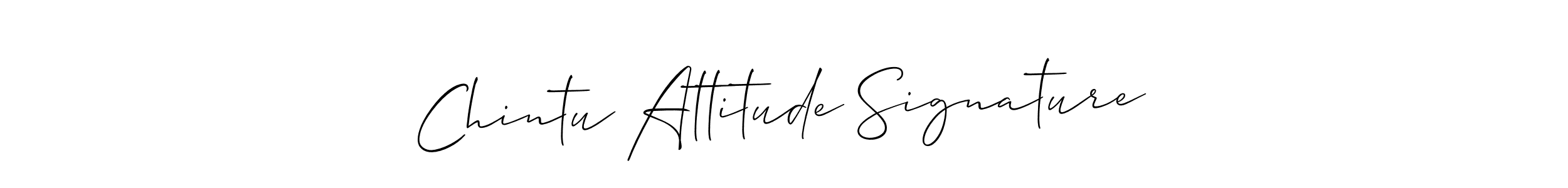 Also we have Chintu Attitude Signature name is the best signature style. Create professional handwritten signature collection using Allison_Script autograph style. Chintu Attitude Signature signature style 2 images and pictures png