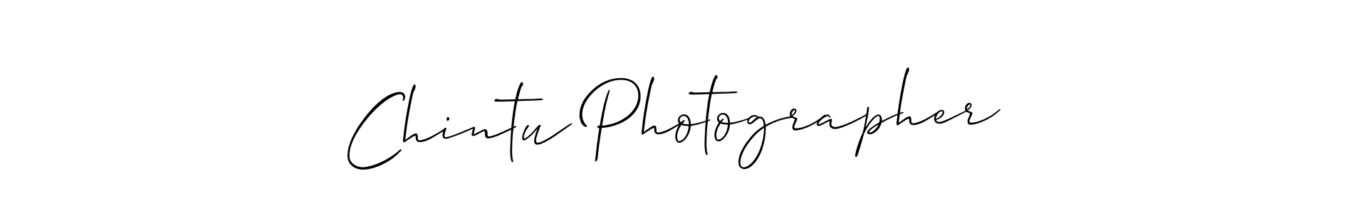 if you are searching for the best signature style for your name Chintu Photographer. so please give up your signature search. here we have designed multiple signature styles  using Allison_Script. Chintu Photographer signature style 2 images and pictures png