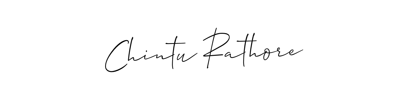 Use a signature maker to create a handwritten signature online. With this signature software, you can design (Allison_Script) your own signature for name Chintu Rathore. Chintu Rathore signature style 2 images and pictures png