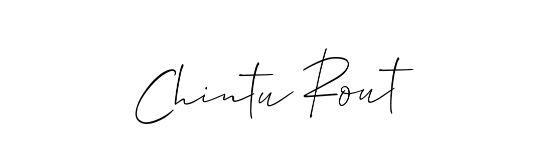 Design your own signature with our free online signature maker. With this signature software, you can create a handwritten (Allison_Script) signature for name Chintu Rout. Chintu Rout signature style 2 images and pictures png