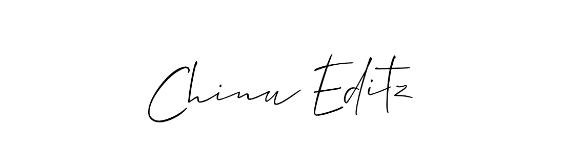 if you are searching for the best signature style for your name Chinu Editz. so please give up your signature search. here we have designed multiple signature styles  using Allison_Script. Chinu Editz signature style 2 images and pictures png