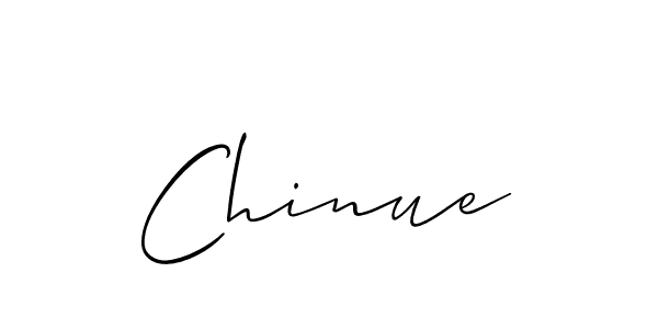 Make a beautiful signature design for name Chinue. With this signature (Allison_Script) style, you can create a handwritten signature for free. Chinue signature style 2 images and pictures png