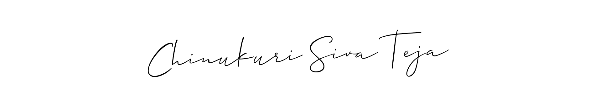How to Draw Chinukuri Siva Teja signature style? Allison_Script is a latest design signature styles for name Chinukuri Siva Teja. Chinukuri Siva Teja signature style 2 images and pictures png