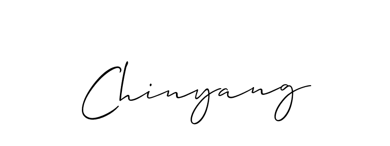 Make a beautiful signature design for name Chinyang. With this signature (Allison_Script) style, you can create a handwritten signature for free. Chinyang signature style 2 images and pictures png