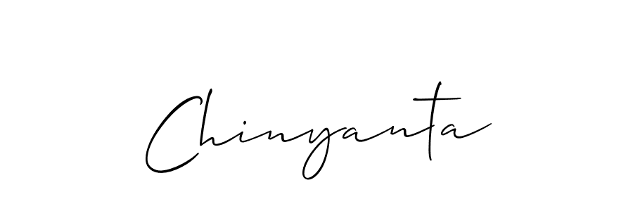 The best way (Allison_Script) to make a short signature is to pick only two or three words in your name. The name Chinyanta include a total of six letters. For converting this name. Chinyanta signature style 2 images and pictures png