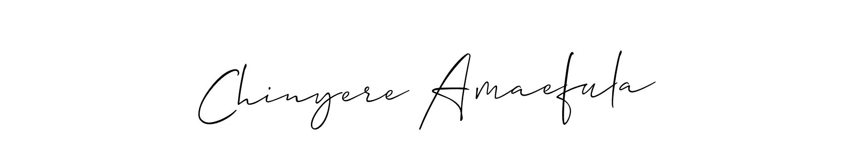 Also we have Chinyere Amaefula name is the best signature style. Create professional handwritten signature collection using Allison_Script autograph style. Chinyere Amaefula signature style 2 images and pictures png