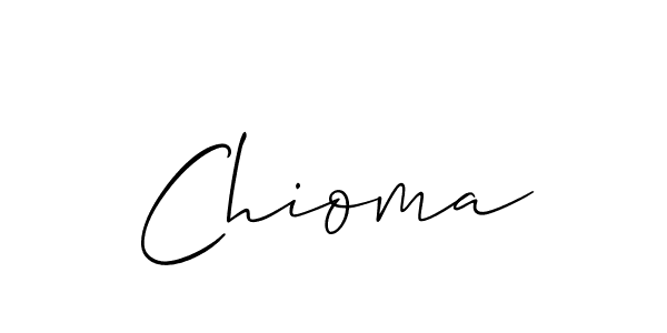 Make a beautiful signature design for name Chioma. With this signature (Allison_Script) style, you can create a handwritten signature for free. Chioma signature style 2 images and pictures png