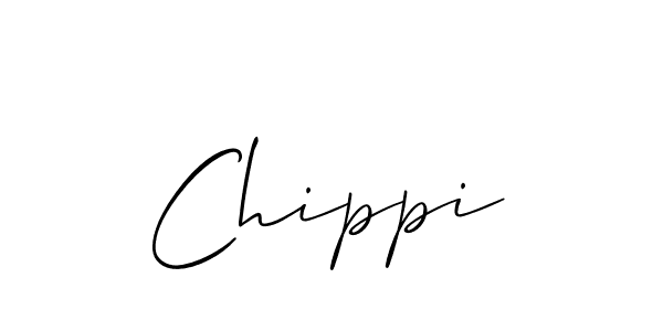 How to make Chippi name signature. Use Allison_Script style for creating short signs online. This is the latest handwritten sign. Chippi signature style 2 images and pictures png