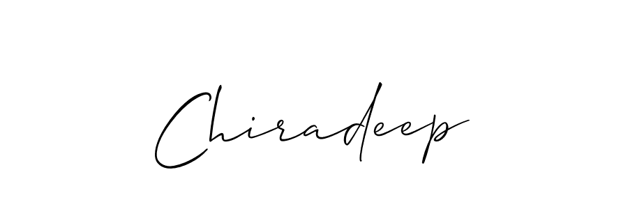 Chiradeep stylish signature style. Best Handwritten Sign (Allison_Script) for my name. Handwritten Signature Collection Ideas for my name Chiradeep. Chiradeep signature style 2 images and pictures png