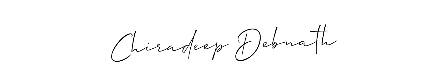Also we have Chiradeep Debnath name is the best signature style. Create professional handwritten signature collection using Allison_Script autograph style. Chiradeep Debnath signature style 2 images and pictures png