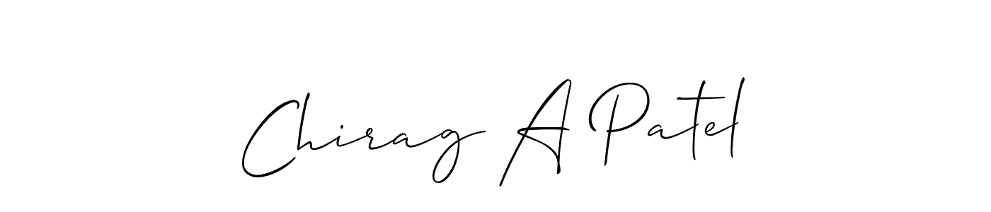 This is the best signature style for the Chirag A Patel name. Also you like these signature font (Allison_Script). Mix name signature. Chirag A Patel signature style 2 images and pictures png