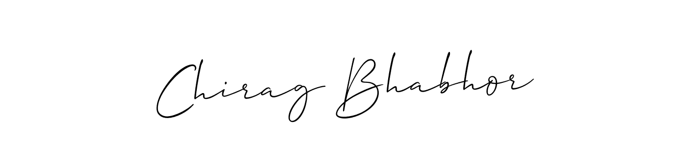 Also we have Chirag Bhabhor name is the best signature style. Create professional handwritten signature collection using Allison_Script autograph style. Chirag Bhabhor signature style 2 images and pictures png