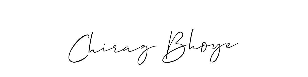 How to make Chirag Bhoye name signature. Use Allison_Script style for creating short signs online. This is the latest handwritten sign. Chirag Bhoye signature style 2 images and pictures png