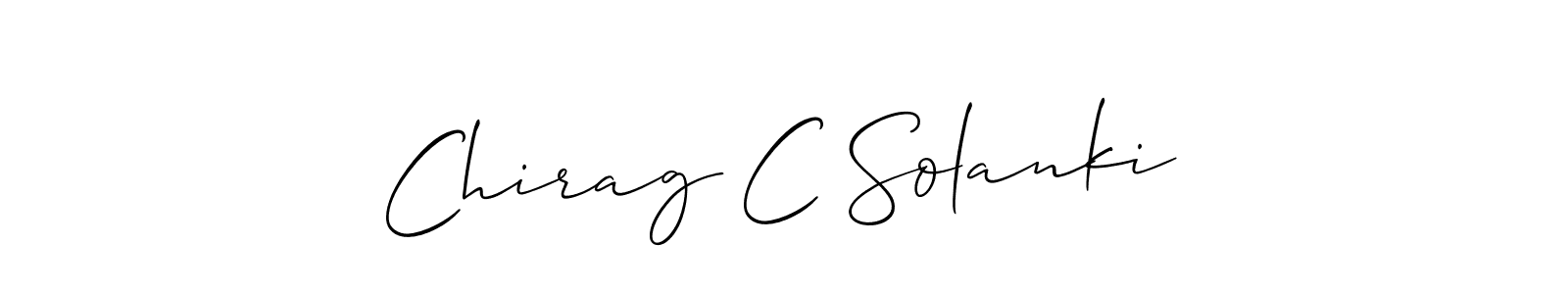 Best and Professional Signature Style for Chirag C Solanki. Allison_Script Best Signature Style Collection. Chirag C Solanki signature style 2 images and pictures png