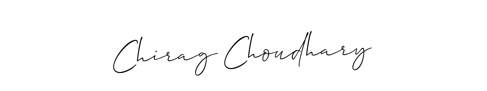 Make a beautiful signature design for name Chirag Choudhary. With this signature (Allison_Script) style, you can create a handwritten signature for free. Chirag Choudhary signature style 2 images and pictures png