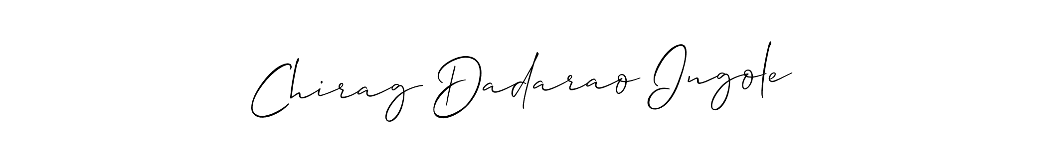 How to make Chirag Dadarao Ingole signature? Allison_Script is a professional autograph style. Create handwritten signature for Chirag Dadarao Ingole name. Chirag Dadarao Ingole signature style 2 images and pictures png