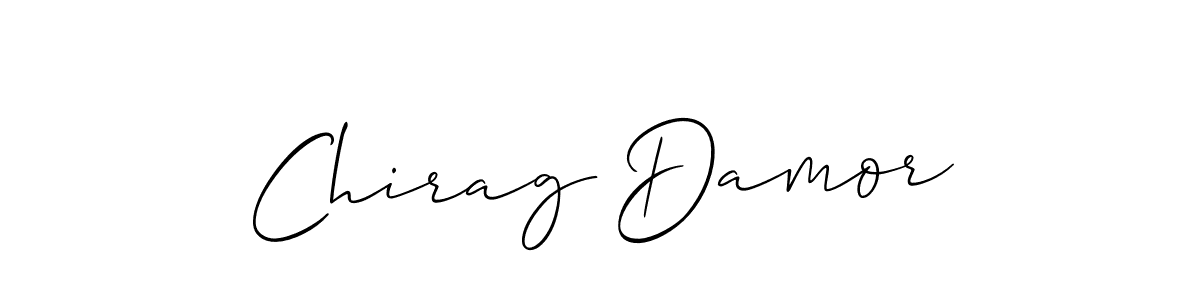 The best way (Allison_Script) to make a short signature is to pick only two or three words in your name. The name Chirag Damor include a total of six letters. For converting this name. Chirag Damor signature style 2 images and pictures png