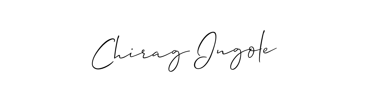 How to Draw Chirag Ingole signature style? Allison_Script is a latest design signature styles for name Chirag Ingole. Chirag Ingole signature style 2 images and pictures png