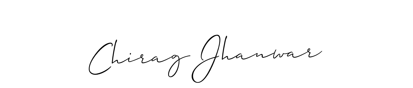 Make a beautiful signature design for name Chirag Jhanwar. Use this online signature maker to create a handwritten signature for free. Chirag Jhanwar signature style 2 images and pictures png