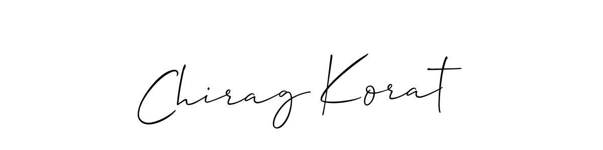 Best and Professional Signature Style for Chirag Korat. Allison_Script Best Signature Style Collection. Chirag Korat signature style 2 images and pictures png