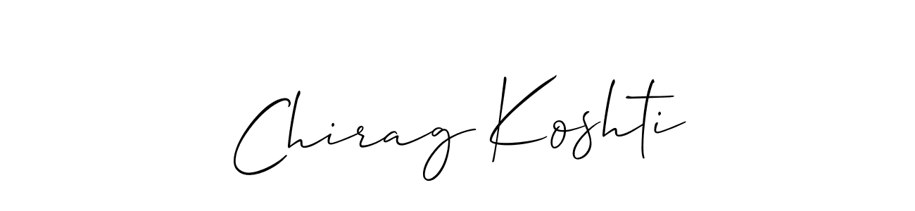 Best and Professional Signature Style for Chirag Koshti. Allison_Script Best Signature Style Collection. Chirag Koshti signature style 2 images and pictures png