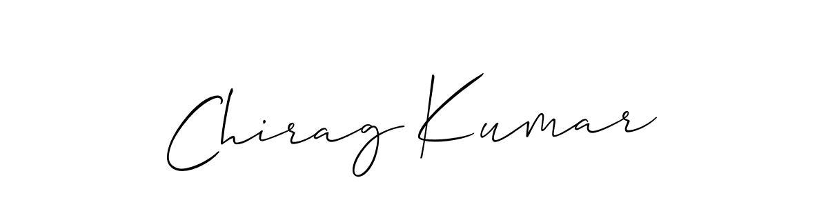 Make a short Chirag Kumar signature style. Manage your documents anywhere anytime using Allison_Script. Create and add eSignatures, submit forms, share and send files easily. Chirag Kumar signature style 2 images and pictures png