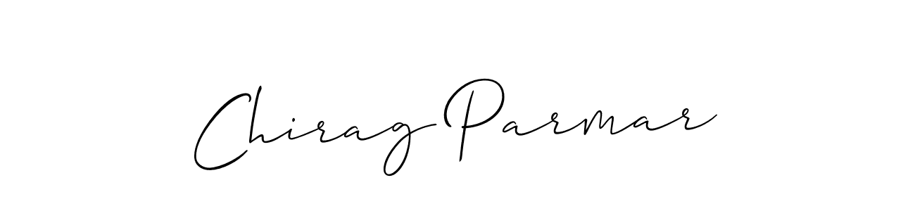 Make a beautiful signature design for name Chirag Parmar. With this signature (Allison_Script) style, you can create a handwritten signature for free. Chirag Parmar signature style 2 images and pictures png