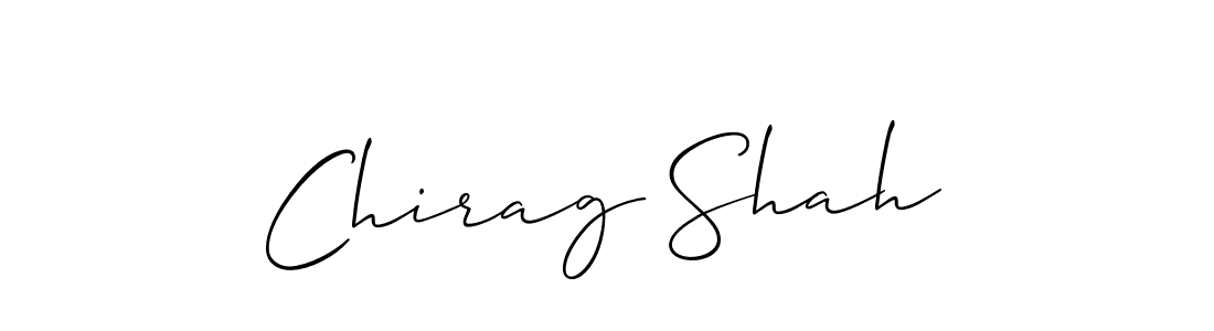 Make a short Chirag Shah signature style. Manage your documents anywhere anytime using Allison_Script. Create and add eSignatures, submit forms, share and send files easily. Chirag Shah signature style 2 images and pictures png