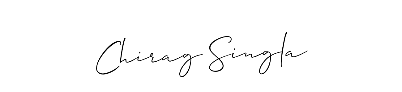 Design your own signature with our free online signature maker. With this signature software, you can create a handwritten (Allison_Script) signature for name Chirag Singla. Chirag Singla signature style 2 images and pictures png